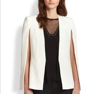Zara, white cape blazer, small